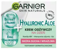GARNIER - HYALURONIC ALOE CREAM - Light Nourishing Face Cream - Dry and Sensitive Skin - 50 ml