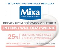 MIXA - Nourishing Cream with Evening Primrose Oil for Dry and Sensitive Skin