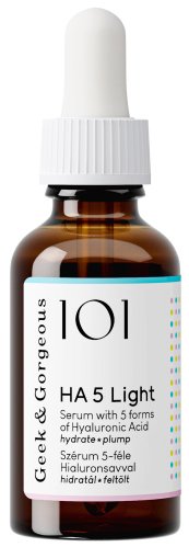 Geek & Gorgeous - 101 - HA 5 Light Serum - Moisturizing Serum with Hyaluronic Acid - 30 ml