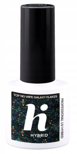 Hi Hybrid - Top No Wipe Galaxy Flakes - Top do lakieru hybrydowego - 5 ml