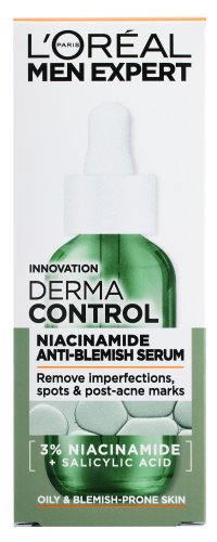L'Oréal - MEN EXPERT - Derma Control - Niacinamide Anti-Blemish Serum - Serum przeciw niedoskonałościom z niacynamidem - 30 ml