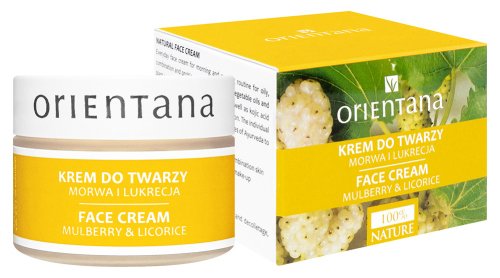 ORIENTANA - Day & Night Face Cream - Krem do twarzy na dzień i na noc do cery tłustej i mieszanej - Morwa & Lukrecja - 50 g