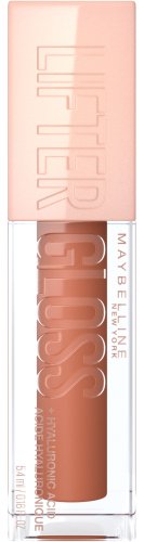 MAYBELLINE - LIFTER GLOSS + HYALURONIC ACID - Lip Gloss with Hyaluronic Acid and Vitamin E - 5.4 ml - 027 - TOFFEE