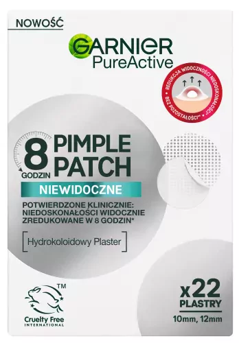 GARNIER - Pure Active - Pimple Patch - Invisible, Hydrocolloid Patches for Pimples - 22 pcs. 