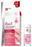 Eveline Cosmetics - NAIL THERAPY PROFESSIONAL- 6 in1 Color Nail Conditioner - 5 ml - Rose