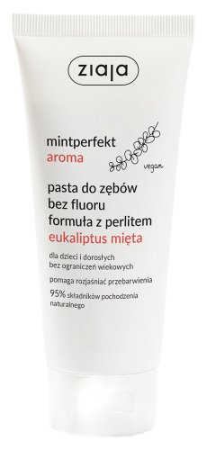 ZIAJA - Mintperfekt Aroma - Perlite for Tooth Cleaning and Hygiene without Fluoride - Eucalyptus and Mint - 100 ml