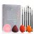 JESSUP - Pro Eye & Face - Elegance Eye & Face Beauty Kit - Set of Face Makeup Brushes and Sponges + Box - T504