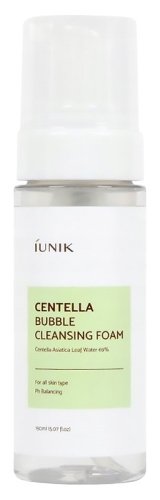 iUNIK - Centella - Bubble Cleansing Foam - Delikatna pianka do mycia twarzy z wąkrotą azjatycką - 150 ml