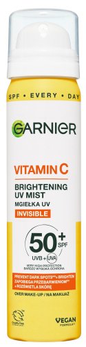 Garnier - Vitamin C - Brightening UV Mist - Ochronna mgiełka do twarzy i na makijaż SPF50+ - 75 ml