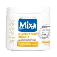 Mixa - NIACINAMIDE BRIGHT - Moisturizing Brightening Cream - Nawilżający krem rozświetlający do twarzy, ciała i dłoni - 400 ml