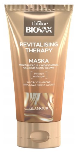 BIOVAX - GLAMOUR - Revitalising Therapy - Rewitalizująca maska do włosów osłabionych i wrażliwej skóry głowy - 150 ml