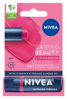 Nivea - Caring Beauty Lip & Cheek - Pomadka do ust i policzków - Pink - SPF30 - 4,8 g