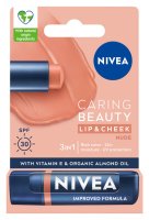 Nivea - Caring Beauty Lip & Cheek - Pomadka do ust i policzków - Nude - SPF30 - 4,8 g