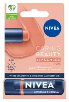 Nivea - Caring Beauty Lip & Cheek - Lipstick - Nude - SPF30 - 4.8 g