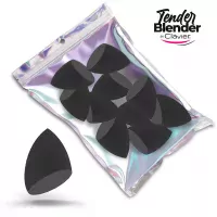 Clavier - Makeup Blender Sponge - Zestaw gąbek do makijażu - Czarne Ścięte - 10 szt.