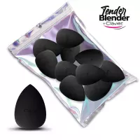 Clavier - Makeup Blender Sponge - Zestaw gąbek do makijażu - Czarne Jajeczko - 10 szt.