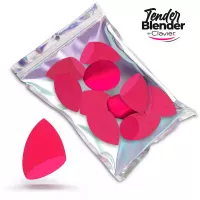 Clavier - Makeup Blender Sponge - Zestaw gąbek do makijażu - Różowe Ścięte - 10 szt.