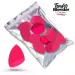 Clavier - Makeup Blender Sponge - Zestaw gąbek do makijażu - Różowe Ścięte - 10 szt.