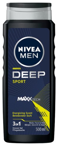 Nivea - MEN - DEEP SPORT - Shower Gel - Żel pod prysznic dla mężczyzn - 500 ml