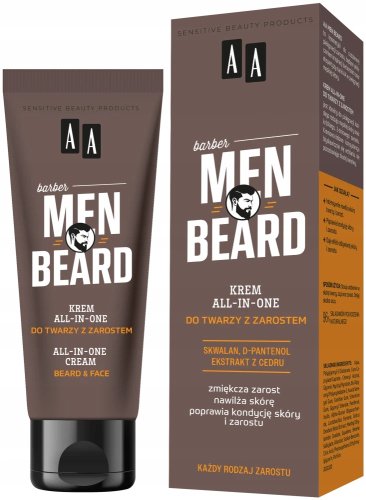 AA - MEN Beard - All in One Cream - Face Cream for Men with Beard - 50 ml 