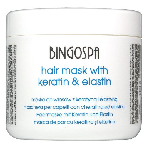 BINGOSPA - Hair Mask with Keratin & Elastin - Maska do włosów z keratyną i elastyną - 500 g