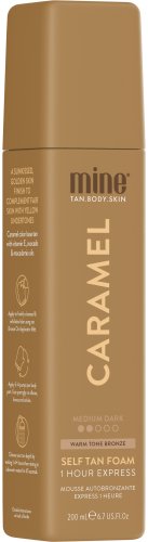 MineTan - CARAMEL - Self Tan Foam - Pianka samoopalająca do ciała - Medium Dark - 200 ml