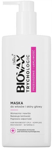 BIOVAX - TRYCHOLOGIC Przesuszenie i Łamliwość - Maska do włosów i skóry głowy - 200 ml