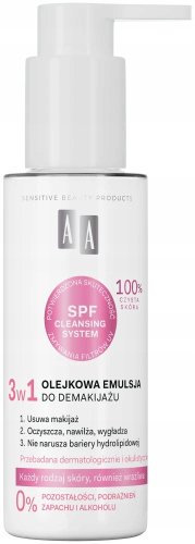 AA - Pure Derma - Olejkowa emulsja do demakijażu 3w1 - 150 ml 