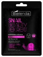 Bielenda - Snail Beauty Secrets - Illuminating and Nourishing Black Sheet Mask - Rozświetlajaco-odżywcza czarna maska w płacie - 1szt.