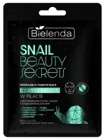 Bielenda - Snail Beauty Secrets - Balancing and Regenerating Black Sheet Mask - Balansująco-regenerująca czarna maska w płacie - 1szt.