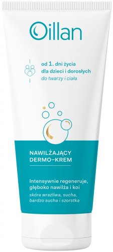 Oillan - Nawilżający dermo-krem do twarzy i ciała dla dzieci i dorosłych - 200 ml 