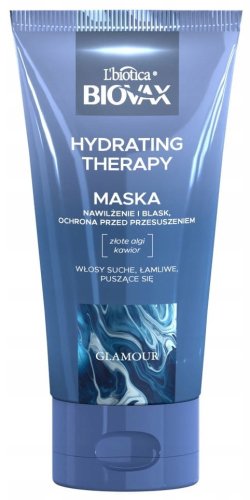 BIOVAX - GLAMOUR - Hydrating Therapy - Nawilżająco-wygładzająca maska do włosów suchych i puszących się - 150 ml