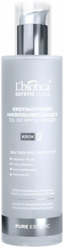 L'biotica - ESTETIC CLINIC - Pure Estetic - Enzymatyczny, mikrozłuszczający żel do mycia twarzy - 200 ml