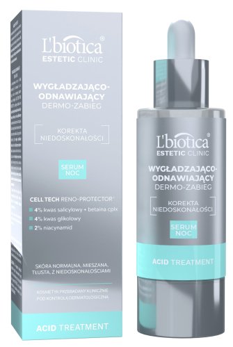 L'biotica - ESTETIC CLINIC - Acid Treatment - Wygładzająco-odnawiający dermo-zabieg - Serum do twarzy na noc - 30 ml 