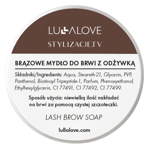 LULLALOVE x Stylizacje - Mydło do brwi z odżywką - Brązowe - 30 ml