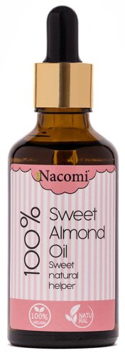 Nacomi - Sweet Almond Oil - 100% naturalny olej ze słodkich migdałów - 50 ml