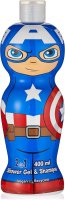 Air-Val - Marvel - Avengers - 2in1 Shower Gel & Shampoo - Żel pod prysznic i szampon dla dzieci - Kapitan Ameryka - 400 ml