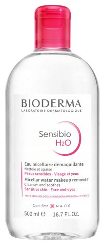 BIODERMA - Sensibio H2O - Make-up Removing Micelle Solution - Płyn micelarny do skóry z wrażliwej - 500 ml