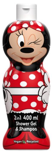 Air-Val - Disney - Minnie Mouse - 2in1 Shower Gel & Shampoo - Żel pod prysznic i szampon dla dzieci - Myszka Minnie - 400 ml