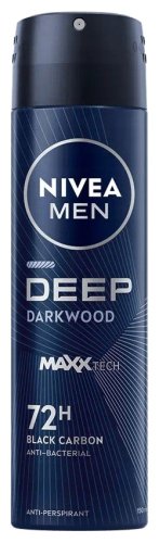 Nivea - Men - Deep Darkwood - 72H Anti-Perspirant - Antyperspirant w spray'u dla mężczyzn - 150 ml