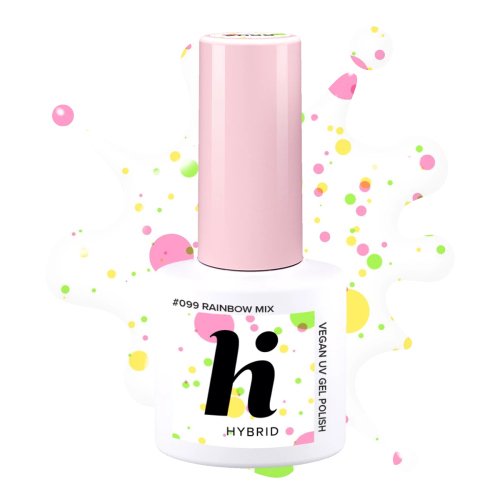 Hi Hybrid - POP - UV Gel Polish - Hybrid Nail Polish - 5 ml - #099 Rainbow Mix