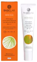 BASICLAB - PROTECTICUS - Tinted Ultralight Protective Emulsion SPF50 PA++++ - Tonująca ultralekka emulsja ochrona - Prewencja i Antyoksydacja - 40 ml 