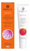BASICLAB - PROTECTICUS - Tinted Mineral Protective Emulsion SPF50 PA++++ - Tonująca mineralna emulsja ochrona - Prewencja i Antyoksydacja - 40 ml 