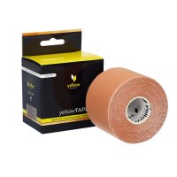 yellowSPORT - yellowTAPE - Kinesiotape - Taśma do kinesiotapingu - 5 cm x 5 m - Cielisty