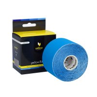 yellowSPORT - yellowTAPE - Kinesiotape - Taśma do kinesiotapingu - 5 cm x 5 m - Niebieska