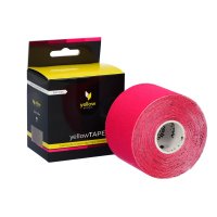 yellowSPORT - yellowTAPE - Kinesiotape - Taśma do kinesiotapingu - 5 cm x 5 m - Różowa