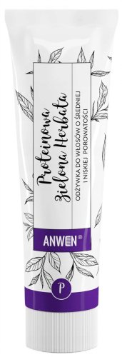 ANWEN - Proteinowa Zielona Herbata - Odżywka do włosów o średniej i niskiej porowatości - 100 ml