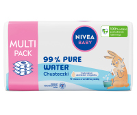 Nivea - BABY - Multi Pack 99% Pure Water - Nawilżone chusteczki dla niemowląt od pierwszego dnia życia - 3 x 57 szt.