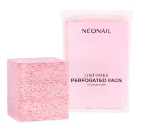 NeoNail - Lint-Free Perforated Pads - Perforowane waciki bezpyłowe w pudełku - 175 sztuk - Różowe