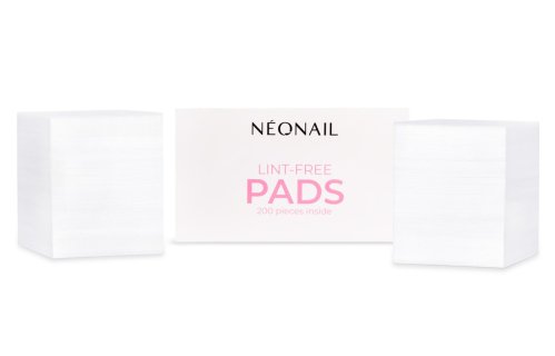NeoNails - Lint-Free Pads - Waciki bezpyłowe 5 cm x 5 cm - 200 sztuk - Białe